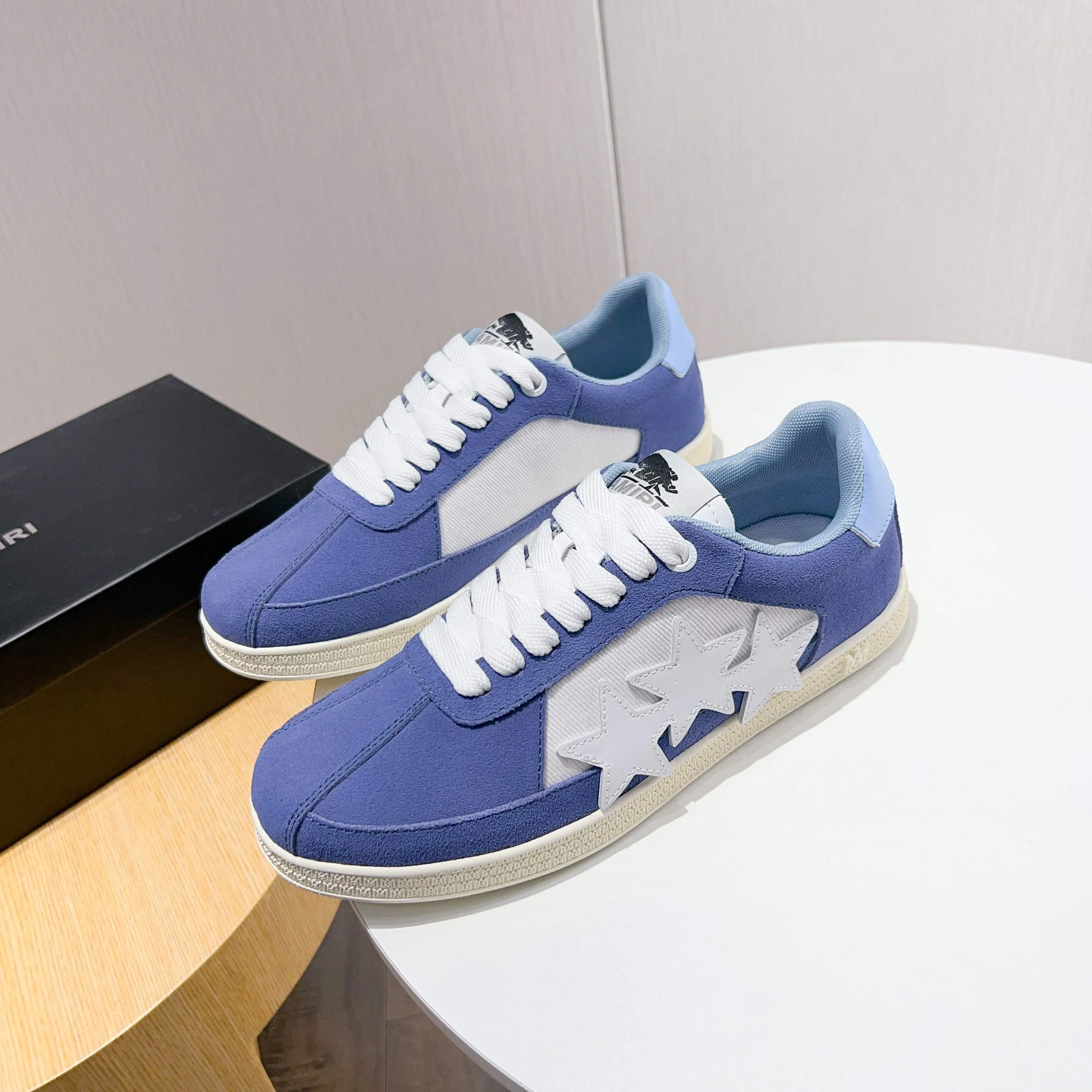 Men's shoes 💰420 [New style] 🌲🌲Balmain - New Amiri trendy shoes, low-top casual sports shoes, the same style as celebrities, made of selected pebbled cowhide and frosted cowhide, original outsole, comfortable on the feet, high-end workmanship, welcome to buy. Size: 39-45 (46 customized)